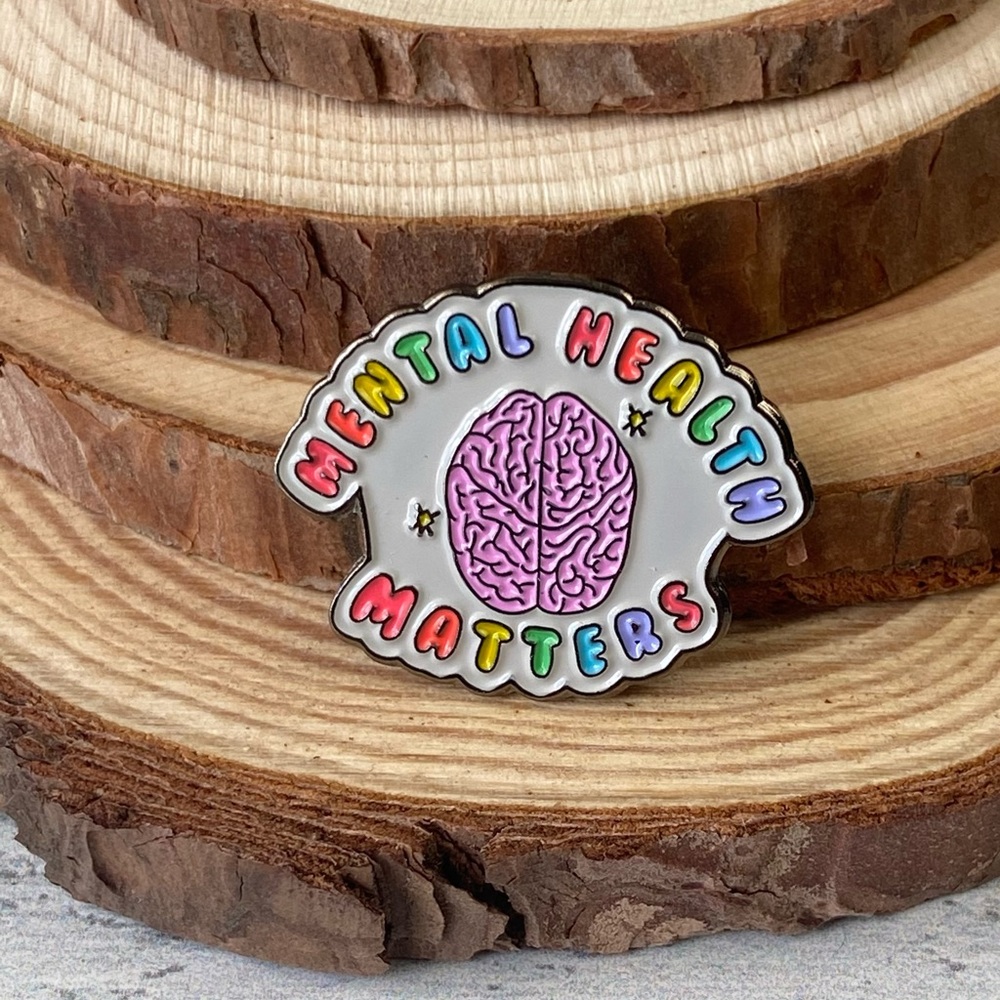 Mental Health Matters Enamel Pin/ Brooch Lapel - Picture 2 of 6